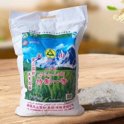 新疆特产天山面粉特制一等面粉发面条馒头面食甜点小麦面粉10斤装图2