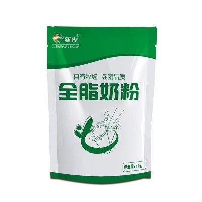 新疆新农全脂奶粉原味牛乳粉烘焙原料 可制作酸奶1000g*袋装批发  2袋图3