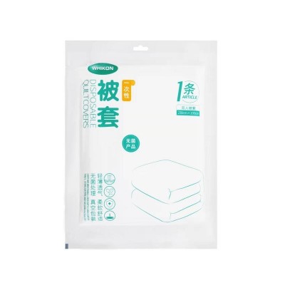 线下旅行一次性床单四件套酒店一次性床品四件套睡袋被套枕套床单  2件图5