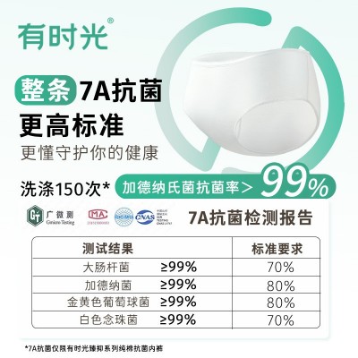有时光一次性内裤旅行纯棉男女款免洗旅游纸内裤成人全棉短裤5条图3
