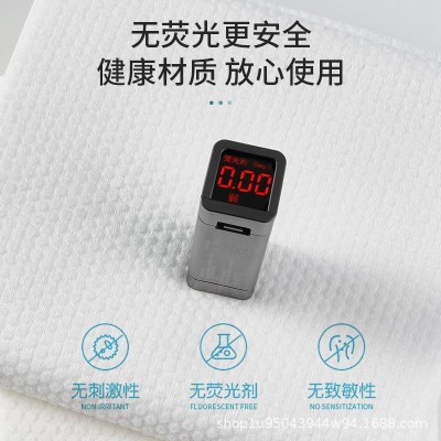 白洁雅一次性浴巾毛巾面巾无纺布独立包装酒店宾馆民宿LOGO定制  20条图3