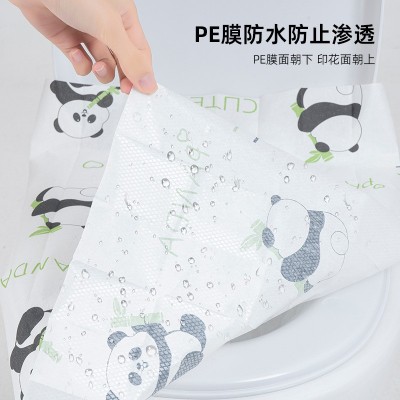 一次性马桶垫批发隔脏酒店防水坐厕纸产妇坐便器坐垫纸独立装跨境   10片图3