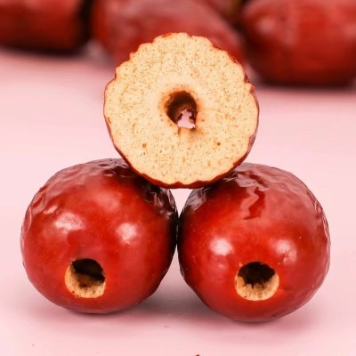 新疆无核红枣大若羌空心灰枣软枣去核枣无籽大红枣干果原料批发图3
