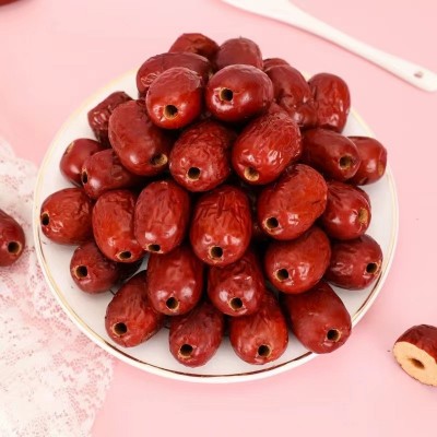 新疆无核红枣大若羌空心灰枣软枣去核枣无籽大红枣干果原料批发图4