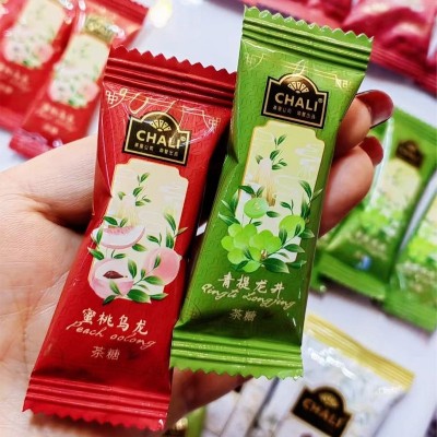 CHALI茶里新款蜜桃乌龙茶糖青提龙井水果糖结婚喜糖伴手礼盒糖果