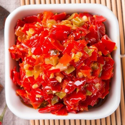 湖南农家大桶剁辣椒饭店批发专用小米辣超辣辣椒酱烧烤拌饭拌面酱图2