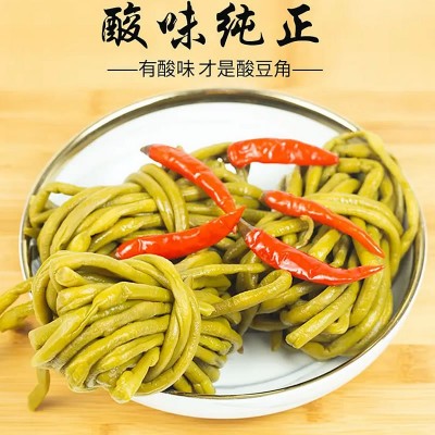 农家正宗老坛腌制酸豆角泡豇坛子菜豆角下饭菜腌缸豆咸菜真空袋装图2