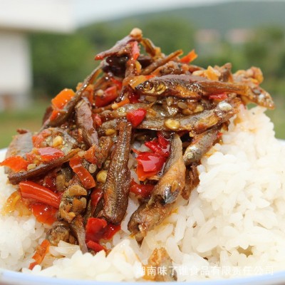 味了谁香辣柴火鱼干下饭菜零食火培鱼毛毛鱼湖南特产小鱼仔瓶农家图2