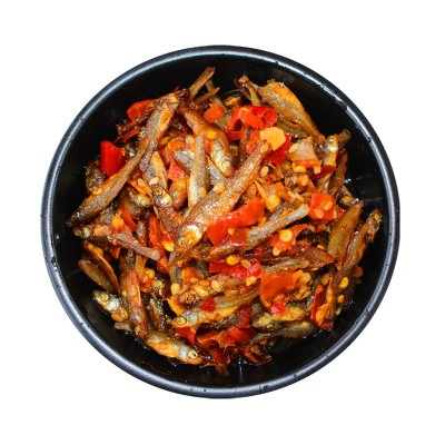味了谁香辣柴火鱼干下饭菜零食火培鱼毛毛鱼湖南特产小鱼仔瓶农家图5