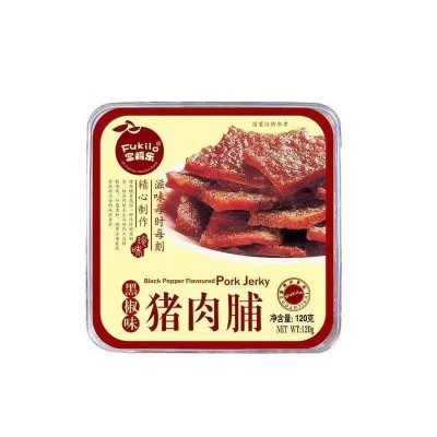 富崎乐猪肉脯牛肉脯120g盒装孜然牛肉干肉条手撕肉脯熟食办公零食  2盒图4