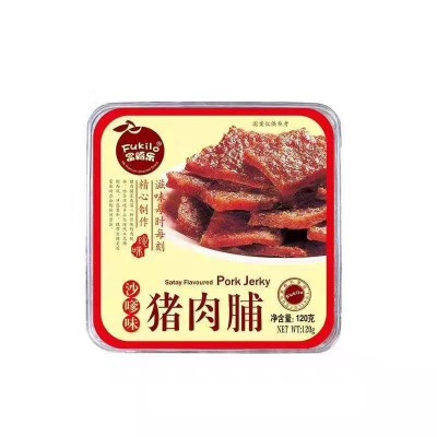 富崎乐猪肉脯牛肉脯120g盒装孜然牛肉干肉条手撕肉脯熟食办公零食  2盒