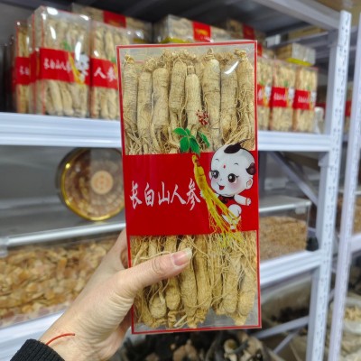 干人参批发各规格长白山人参整根人参干货人参须整枝白参生晒参图2