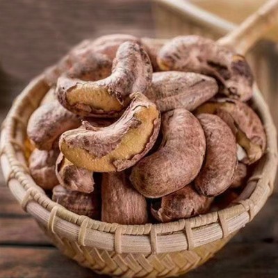 带皮腰果新疆炭烤坚果批发展会抖音货源散装500g可代发原味腰果图4