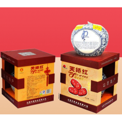 【天娇红】青花瓷坛装骏枣