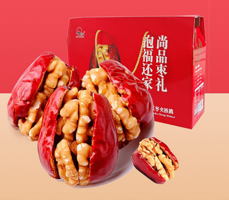 【天娇红】1000g枣夹核桃礼盒