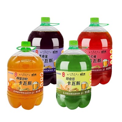新疆特产直发疆百泉蜂蜜谷物红石榴卡瓦斯饮料无酒精发酵型1.5L桶图4