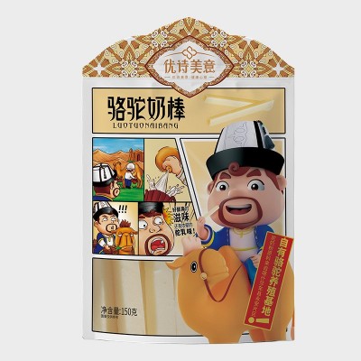 新疆特产驼奶棒150克儿童 奶酪奶条 独立包装 干吃驼奶棒批发   3袋图5