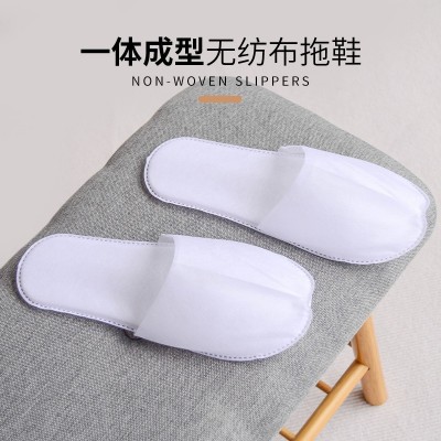 酒店一次性拖鞋批发宾馆民宿旅行用品无纺布加厚酒店专用拖鞋厂家图3