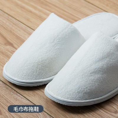 酒店一次性拖鞋民宿宾馆客房用品家用旅行待客厚款珊瑚绒批发舒适图3