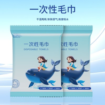 一次性绵柔浴巾 加大加厚折叠浴巾独立包装宾馆酒店用品出差旅行  3包图4