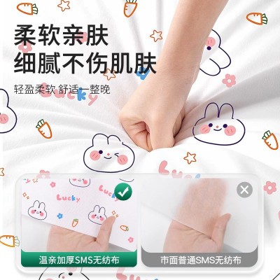 一次性床单套装旅行四件套印花三件套床上用品被罩枕套酒店用品图2
