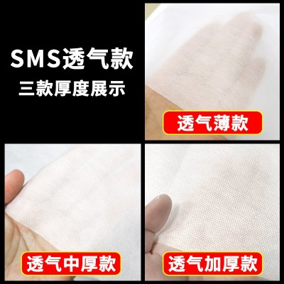 美容院专用一次性床单旅行加厚SMS无纺布透气带洞一次性酒店床单   2件图3