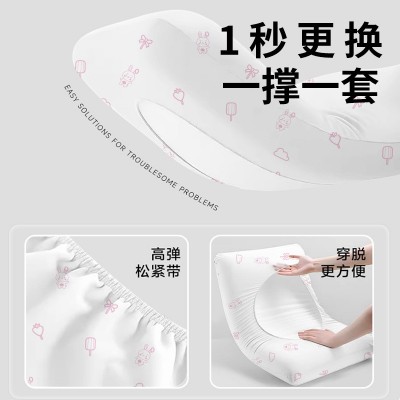 灭菌一次性枕套透气亲肤便携式枕套旅行枕头套加厚免洗无纺布枕套   100件图5