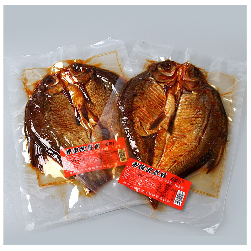 王饺儿香酥武昌鱼198g湖南特产麻辣鱼整条真空袋装零食手撕酱板鱼 2袋 王饺儿香酥武昌鱼198g湖南特产麻辣鱼整条真空袋装零食手撕酱板鱼 2袋