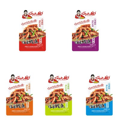 巧大娘豆干鱿鱼 即食零食追剧零休闲食品 工厂直销巧大娘鱿鱼批发   2盒图5