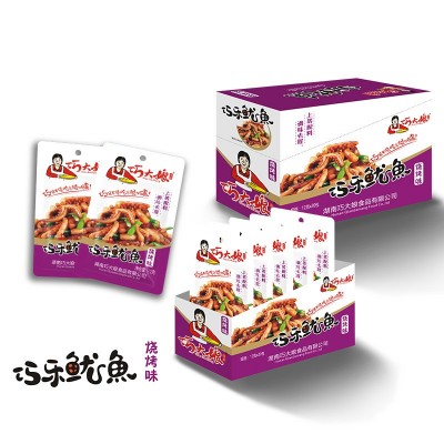 巧大娘豆干鱿鱼 即食零食追剧零休闲食品 工厂直销巧大娘鱿鱼批发   2盒图2