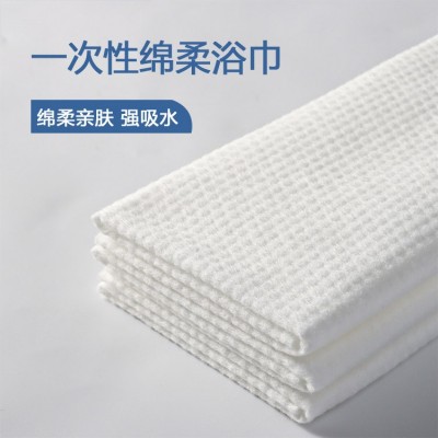 一次性毛巾浴巾散装独立包装酒店民宿公寓专用加大加厚毛巾浴巾 10条图5